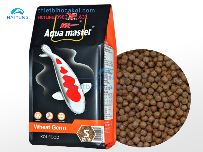 Thức Ăn Cá Koi Mùa Đông Aquamaster Wheat Germ Size S 5kg